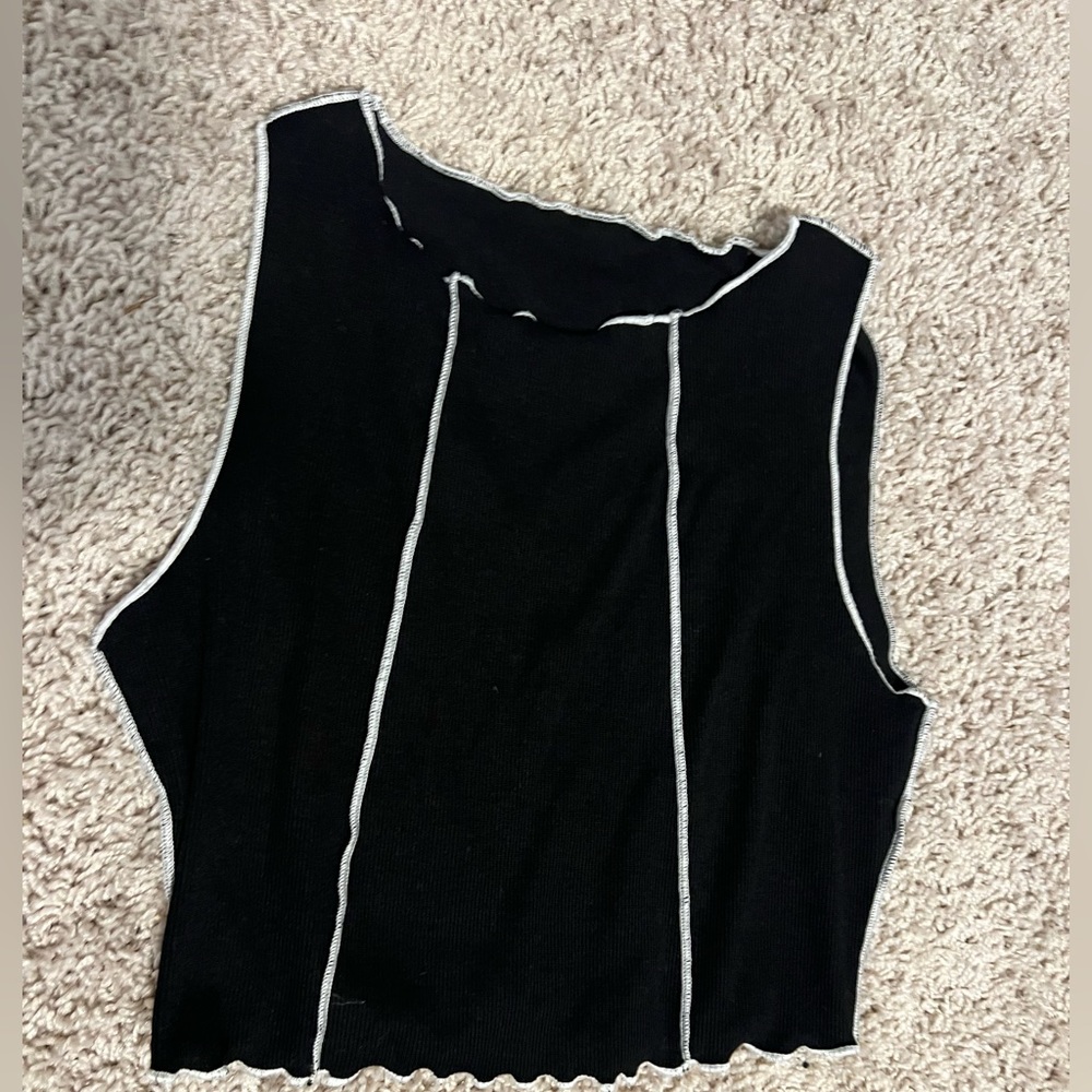 Black tank top